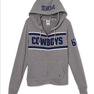 Victoria’s Secret PINK cowboys zip up hoodie
